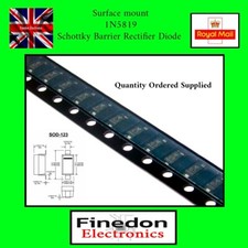 1N5819 1N5819W SCHOTTKY Diode 40V 1A S4 SS14 SOD123 1206 Tape UK Seller