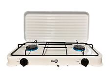 Starlux Portable Double Gas Stove Burner Outdoor Camping Cooker LPG 4kW Cover