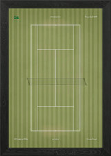 Wimbledon Tennis Court Framed