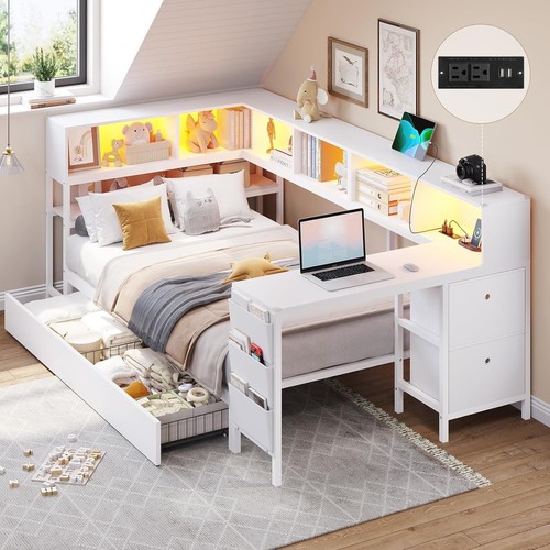 Twin corner bed frame daybed - twin,