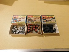 Merit accessories x 3 - Dustbins, Wooden Barrels, Tar Barrels - boxed