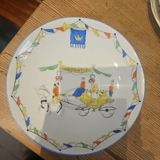 Antique china plate with King