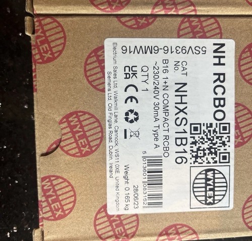 Wylex 16amp miniature rcbo - wylex,