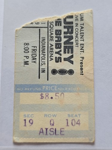 1980 journey concert ticket - journey,