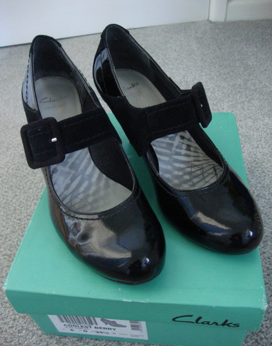 Clarks black patent leather - clarks,