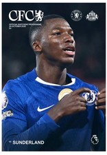 OFFICIAL PROGRAMME+TEAMSHEET 25/10/2025 CHELSEA v SUNDERLAND UNFOLDED MINT
