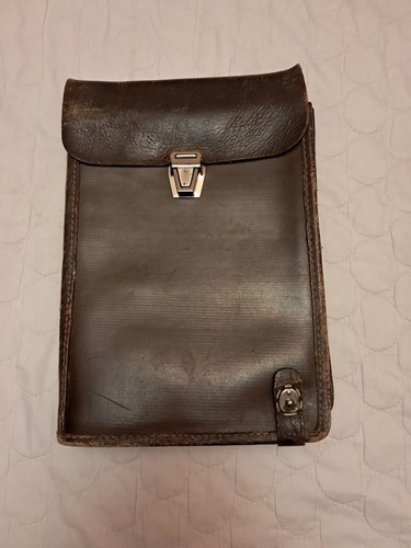 Soviet leather map - leather, bag