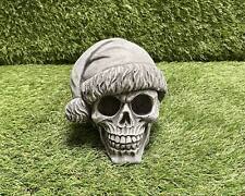 Concrete Skull Santa Ornament