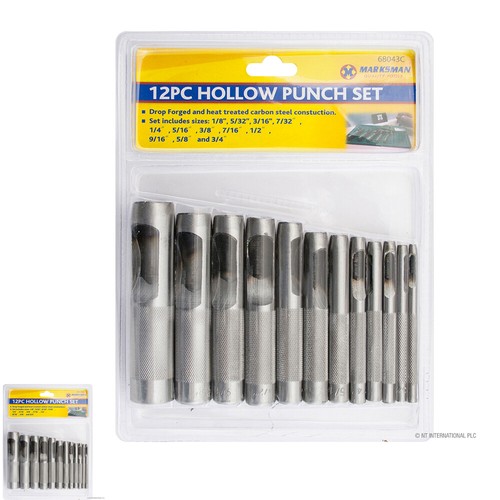 New 12pc hollow punch set - new,