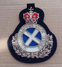 Men's Scottish Ambulance Service bullion embroidered cloth uniform cap badge