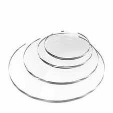 Acrylic Circles Discs Round 2mm 3mm 4mm 5mm 6mm & 8mm Thick Clear Perspex