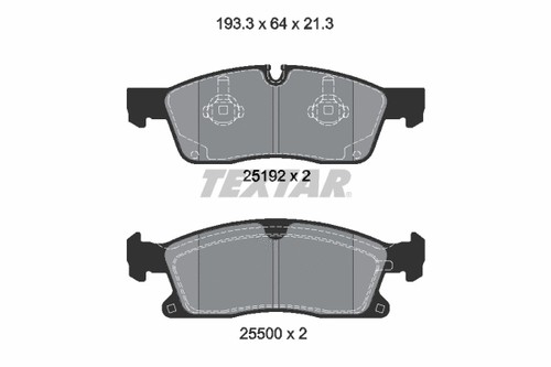 Front brake pad set - front,