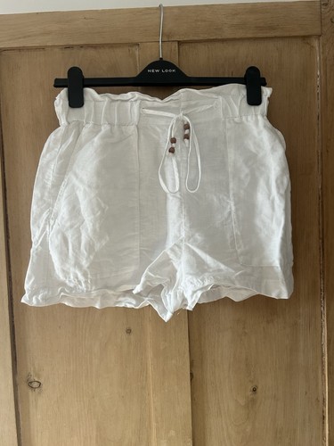 Zara size small white linen