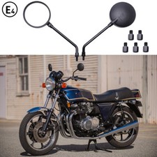 Pair Motorcycle Rear View Side Mirrors For Kawasaki Z1000 Z900 Z800 Z750 Z600