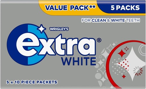 Extra white chewing - chewing, sugar