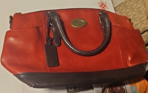 Tignanello red leather satchel - leather,
