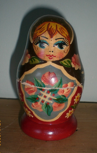 Set vintage handpainted - set, 5