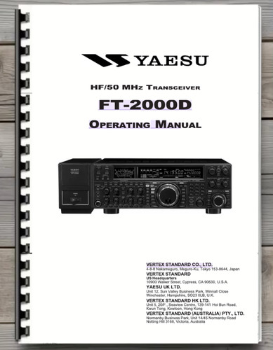 Yaesu 2000d operating - yaesu, ft-2000d
