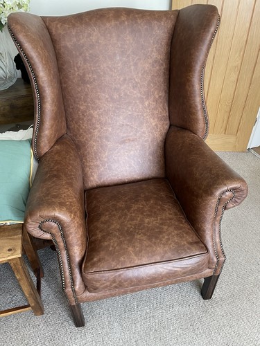 Chesterfield leather wing back - chesterfield,
