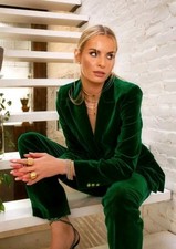 Zara Velvet Rare Green