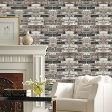 3D Effect Brown Brick