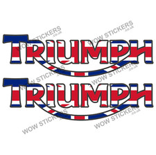 Triumph motorbike sticker x2 - triumph,