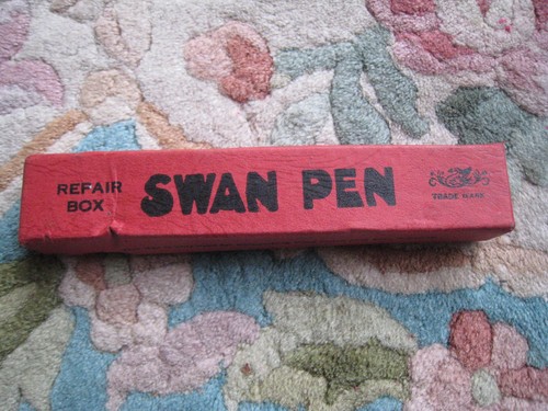 Swan pen vintage antique - vintage, box