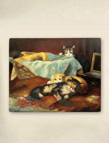 Vintage oil painting - oil,