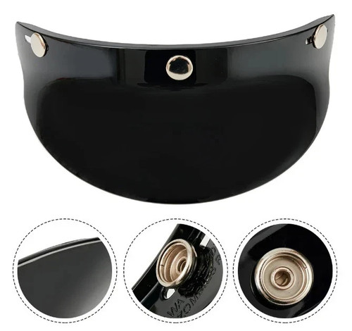 Open motorcycle helmet visor - open,
