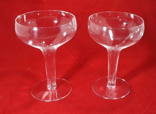 Vintage pair glass - glass, hollow