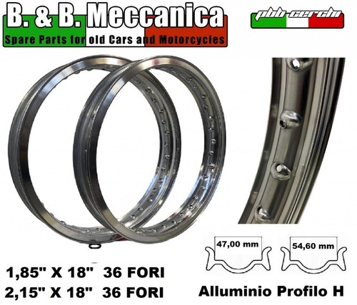Pair aluminum wheels edge h - aluminum,