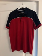 Men's Marks & Spencer Blue Harbour red polo shirt size Large