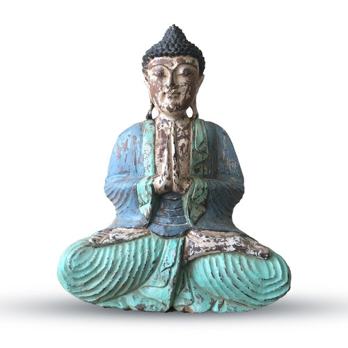 Vintage blue mint hand carved - vintage,