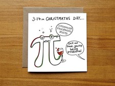 Funny Maths Christmas Card -