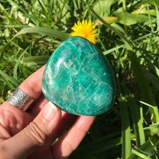 Stunning Green AMAZONITE Palm