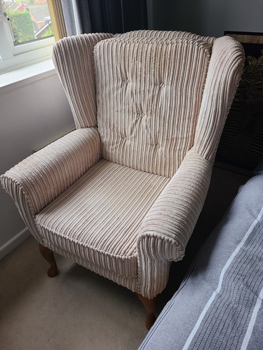 Wingback upholstered
