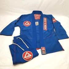 Gracie Barra Storm Equipe Jiu Jitsu BJJ Gi Jacket and Pants Youth Y4 Blue GBY4#3