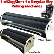 MMS 70MM 110MM QUALITY METAL REGULAR KING SIZE CIGARETTE TOBACCO ROLLING MACHINE