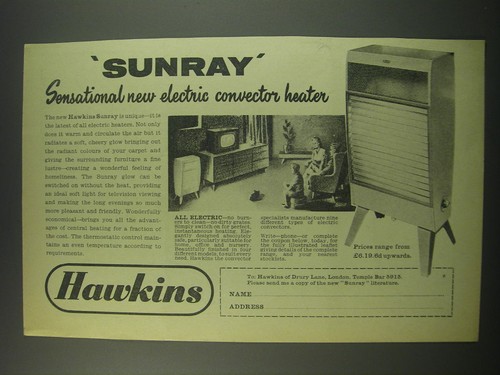 1957 hawkins sunray electric - hawkins,