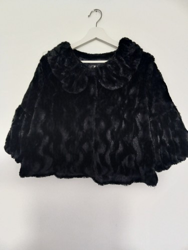 Vintage black cripped faux - vintage, fur