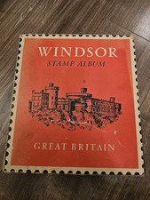 Great Britain Stamp Collection Stanley Gibbons Windsor Album 1 1840 to 1970 Used