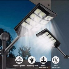 NEW Outside Lights Solar Powered Commercial LED Solar Street Light Dusk to Dawn