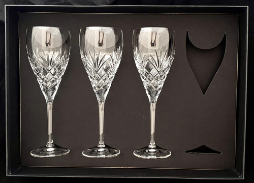 Set crystal wine glasses - 3,