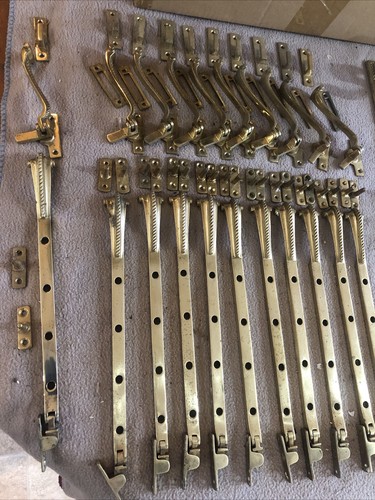Solid brass window casement
