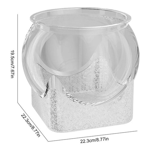 Transparent round fish bowl - fish,