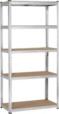 Garage Racking 5 Tier Shelving Unit Boltless Heavy Duty Metal Shelf Shed Storage
