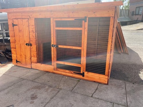 Dog kennel and - and, x