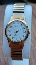 Pulsar V811-0600 Ladies Gold Tone watch - all working in great cond - see video