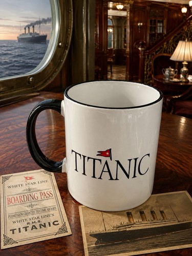 Titanic white star line - line, coffee