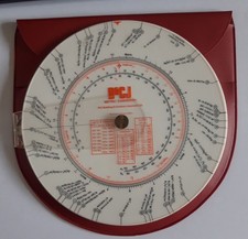 Vintage Metric / Imperial Converter Circular Slide Rule by Fearns for B&CJ Ltd